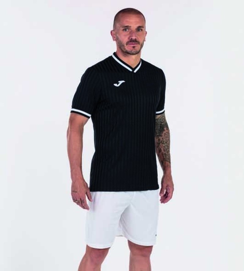 Camiseta Toletum III Preto Manga Curta Masculino Joma