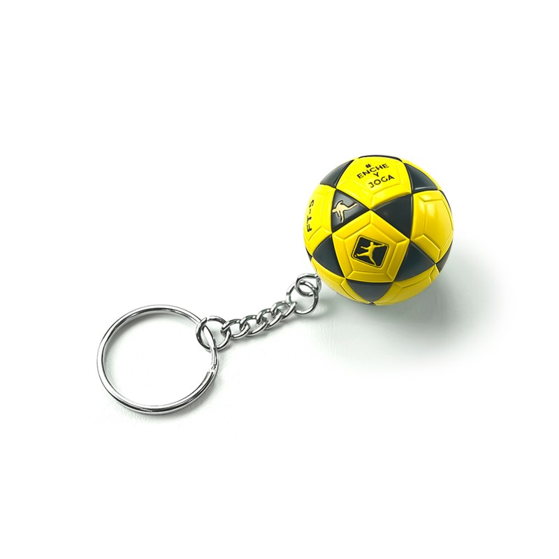 Chaveiro Bola e Futevôlei FT-5 - Preto e amarelo Mikasa