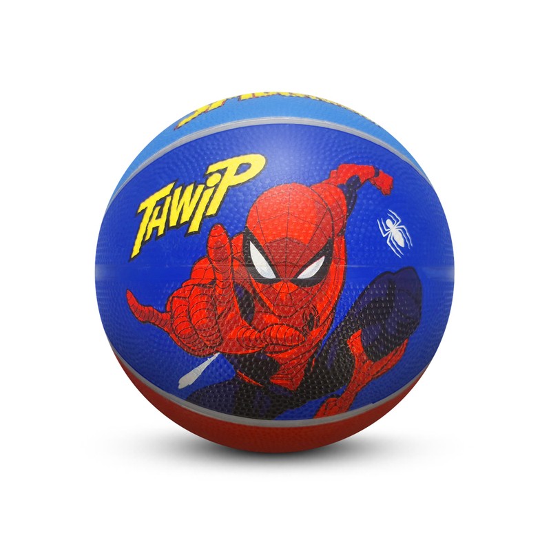 Bola de Basquete O Espetacular Homem Aranha Azul e vermelho Tamanho 3