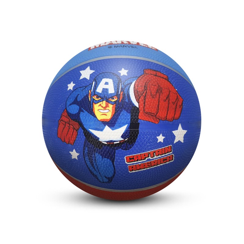 Bola de Basquete Capitão América Azul e Vermelho Tamanho 3