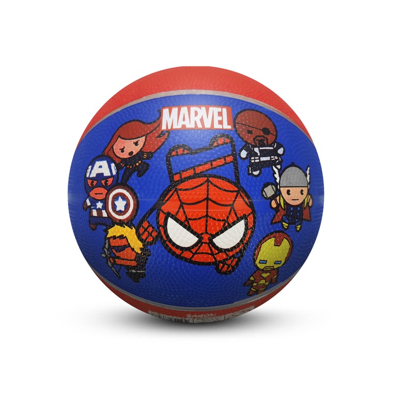 Bola de Basquete Mini Vingadores Azul e Vermelho Tamanho 3 Marvel