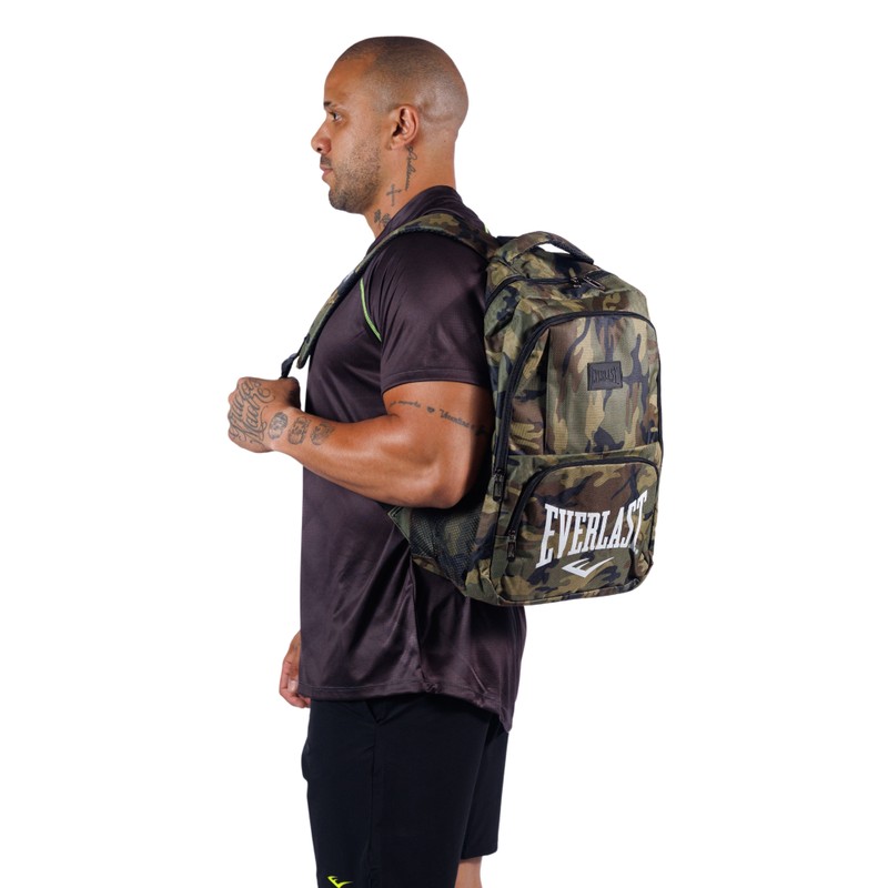 Mochila Army Camuflada Everlast Verde