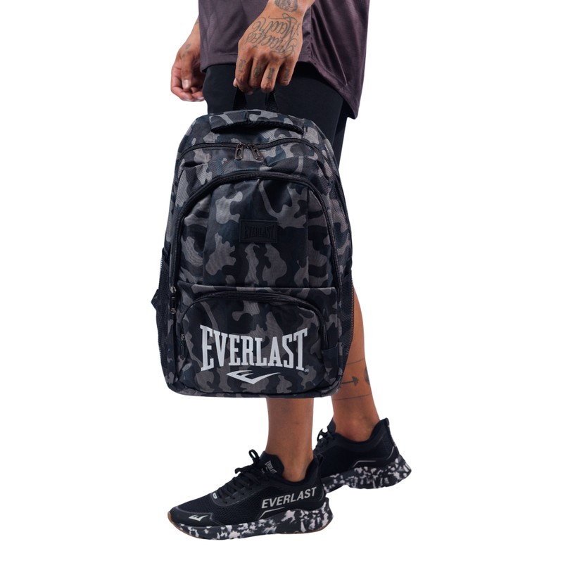 Mochila Army Camuflada Everlast Cinza