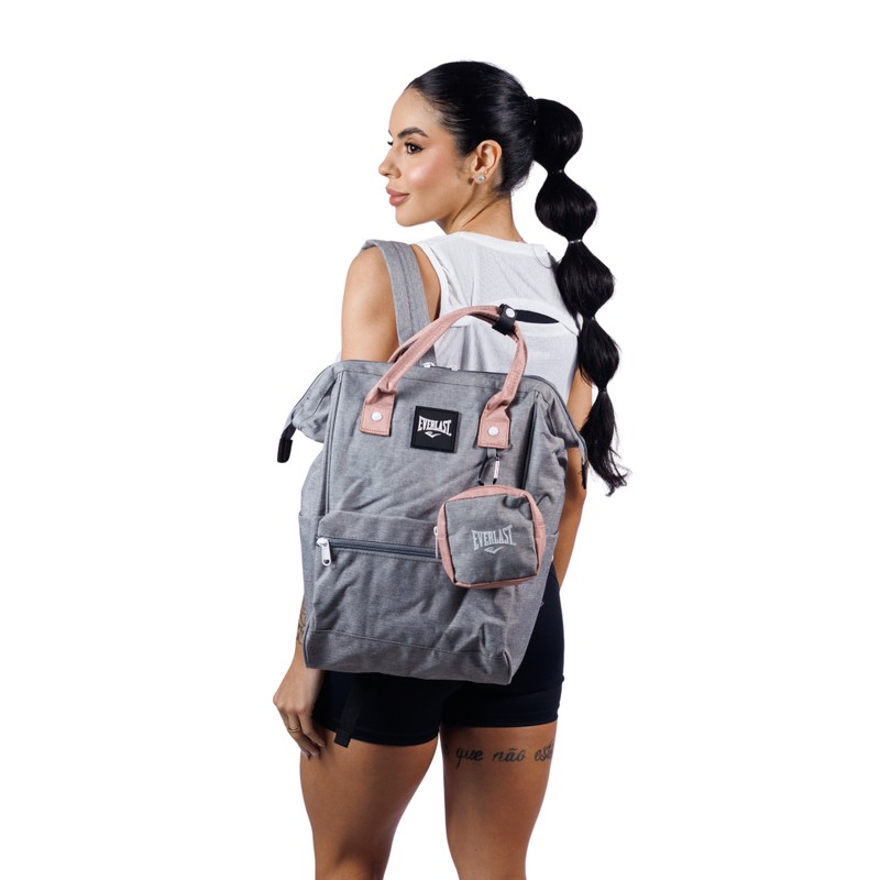 Mochila Canvas Everlast Cinza