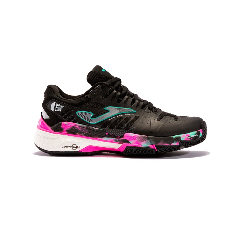 Tênis Slam Lady Preto E Fucsia Joma