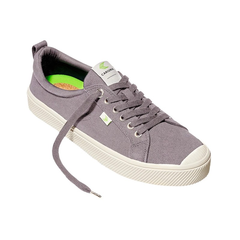 Tênis Oca Low Mystic Grey Canvas Cariuma