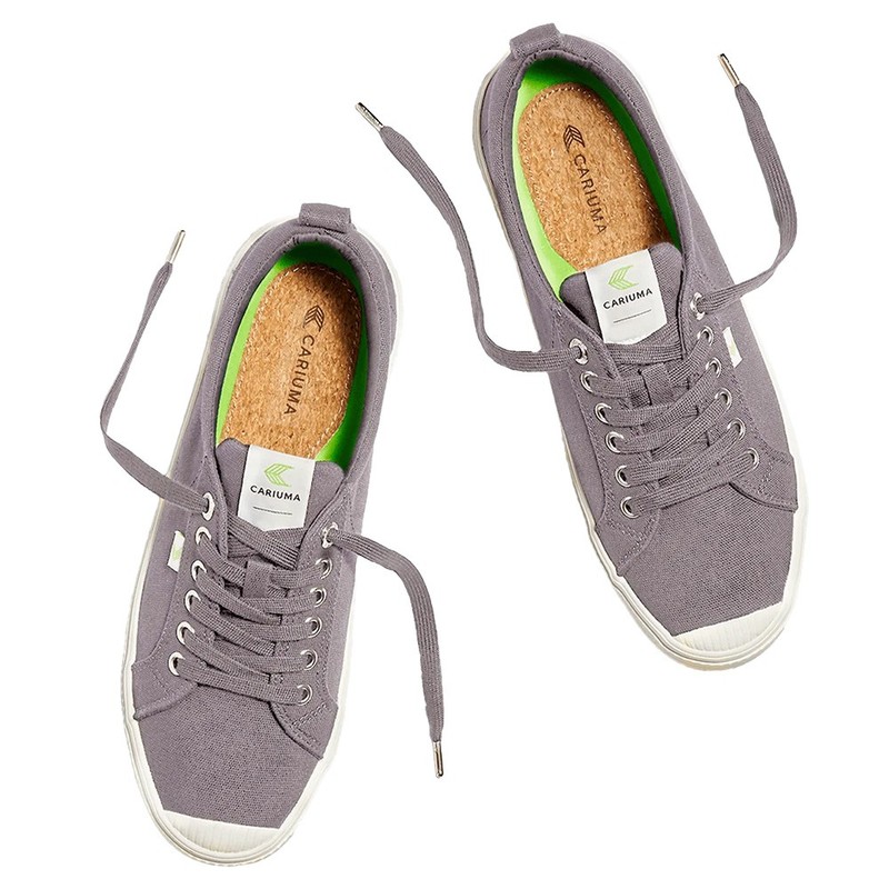 Tênis Oca Low Mystic Grey Canvas Cariuma