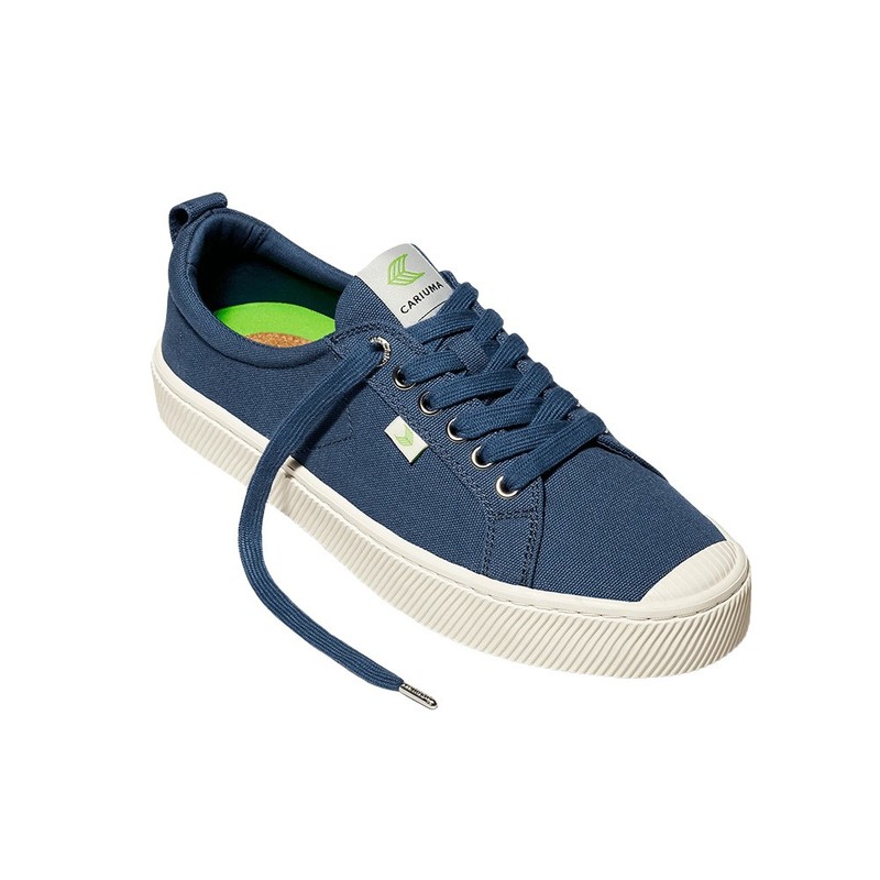 Tênis Oca Low Shadow Blue Canvas Cariuma