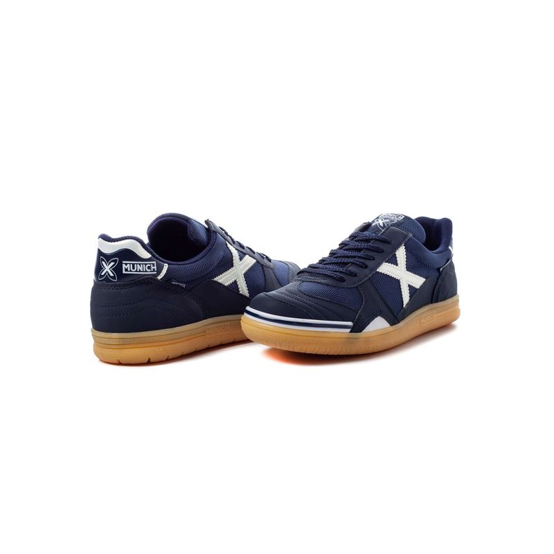 Chuteira Futsal Munich Gresca Azul Marinho
