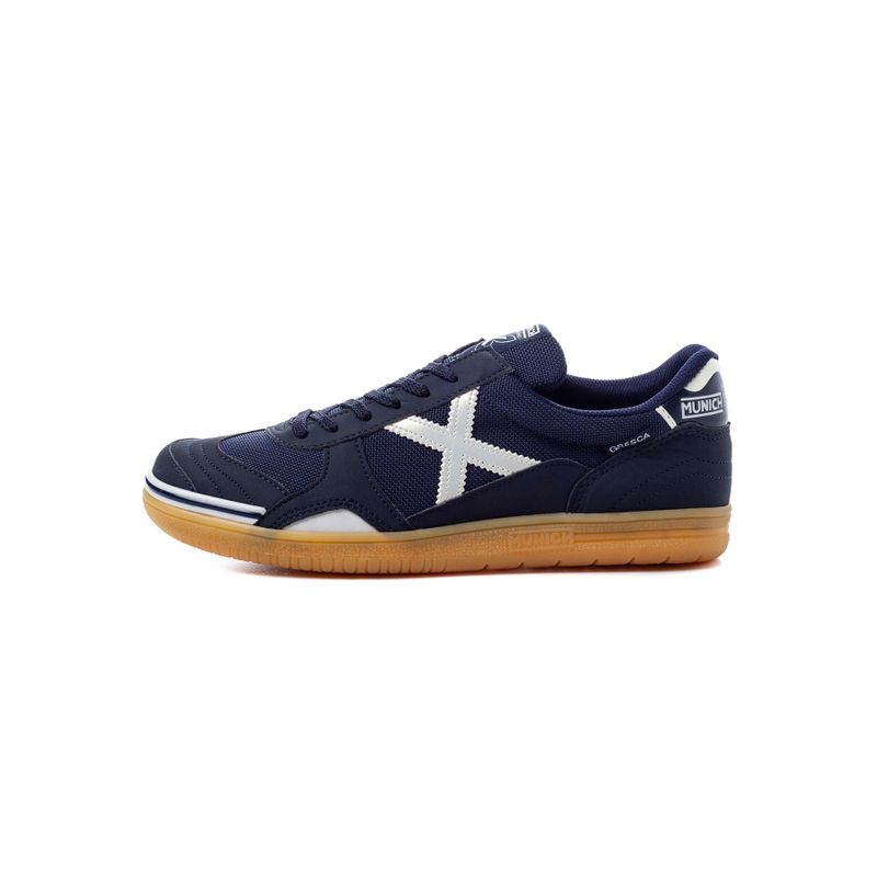 Chuteira Futsal Munich Gresca Azul Marinho