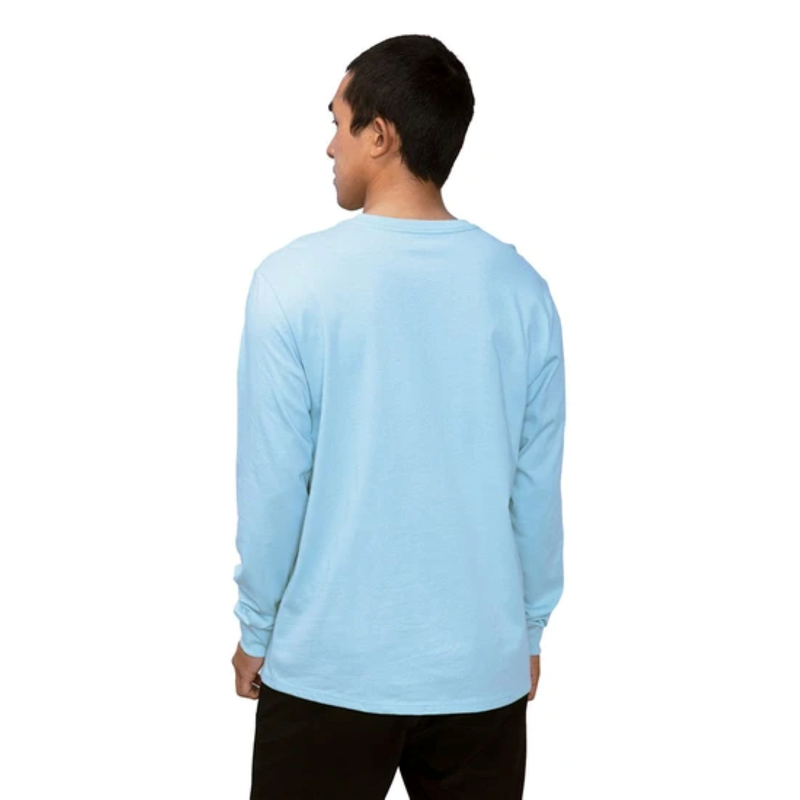 Camiseta Manga Longa Orgânica Azul Claro Florence