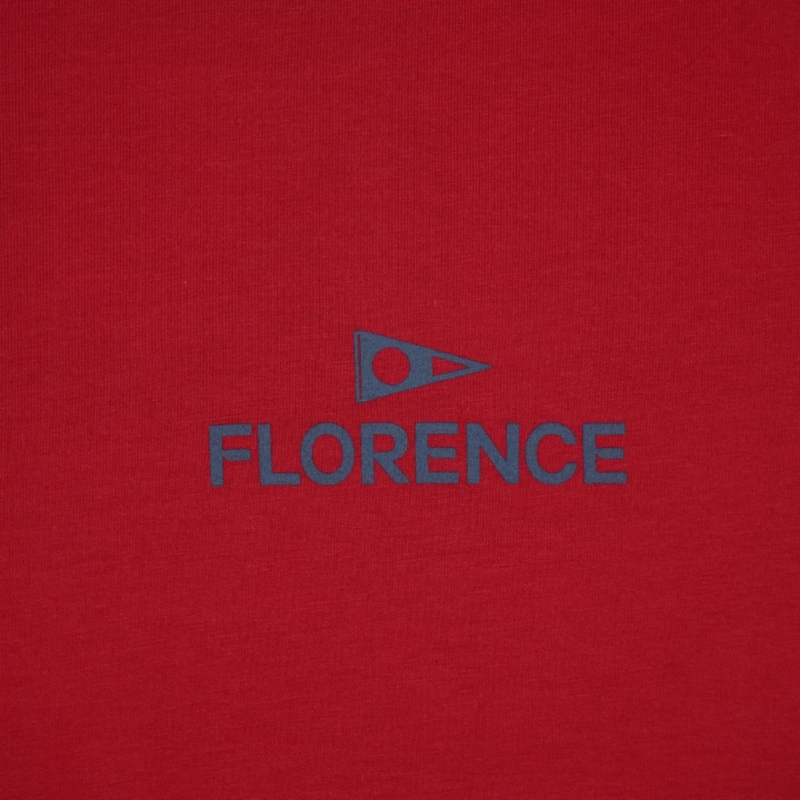 Camiseta Manga Curta Crew Vermelho Florence