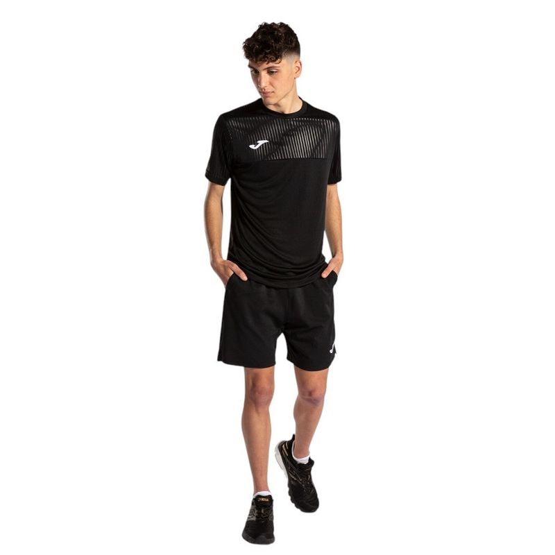 Camiseta Manga Curta Montreal Sleeve Preto Joma