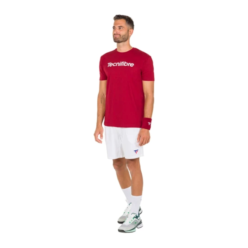 Camisa Manga Curta Team Cotton Tee Cardinal l Vermelho Tecnifibre