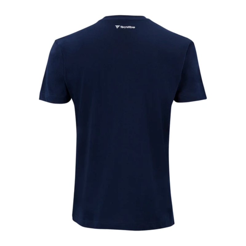 Camisa Manga Curta Team Cotton Tee Azul Marinho Tecnifibre