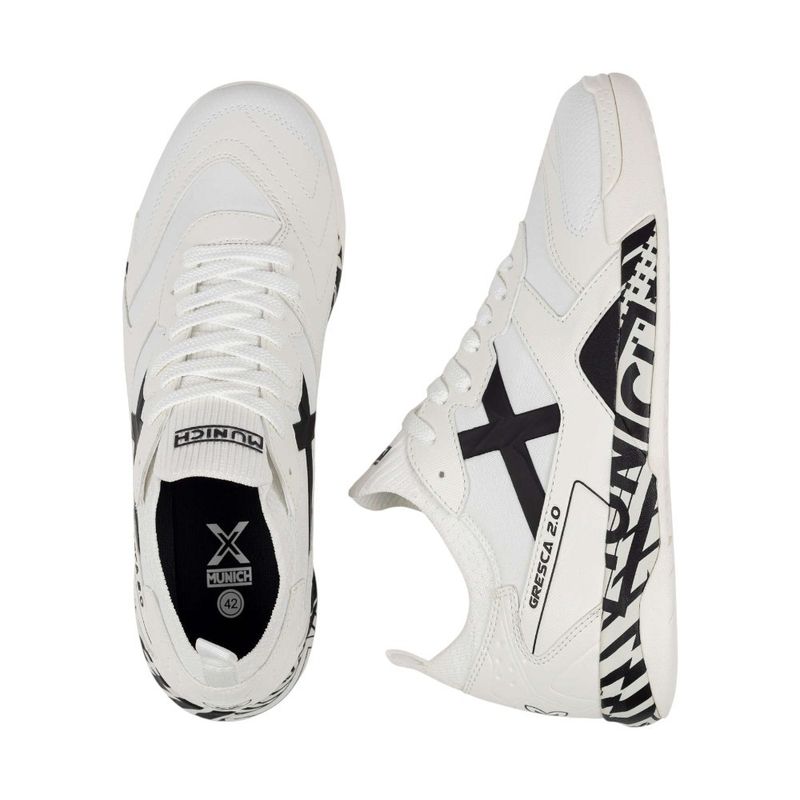 Chuteira Gresca 2.0 09 Branco/Preto Munich