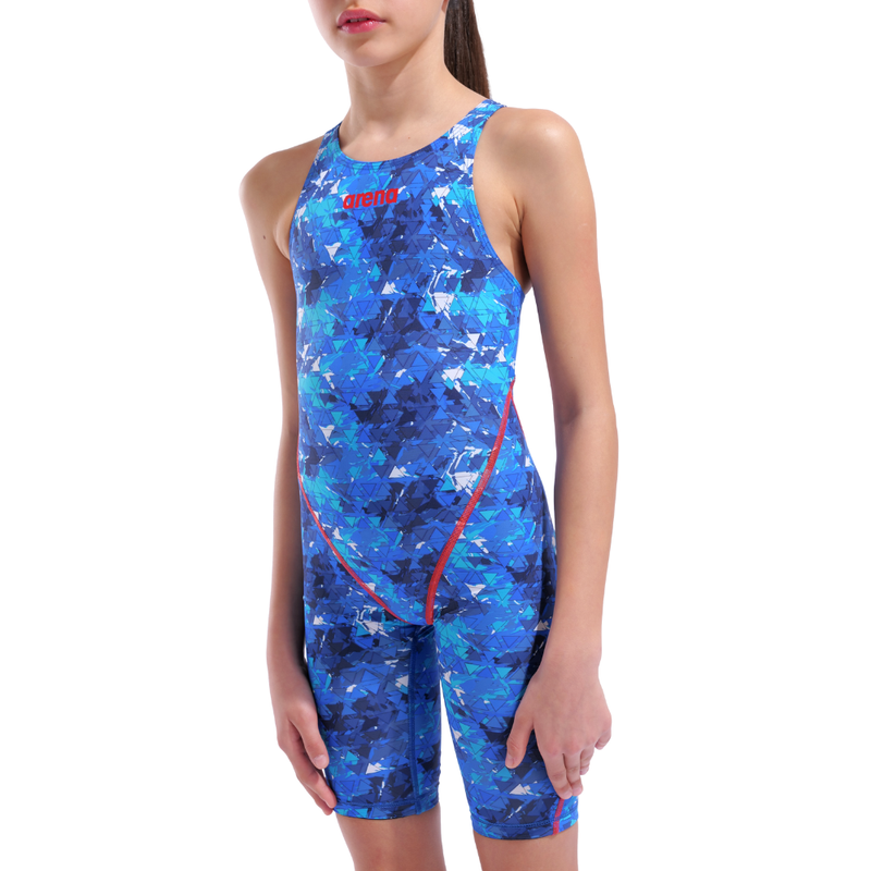 Maiô de Natação Infantil Powerskin ST Next Splashy Open Back arena - Edição Limitada