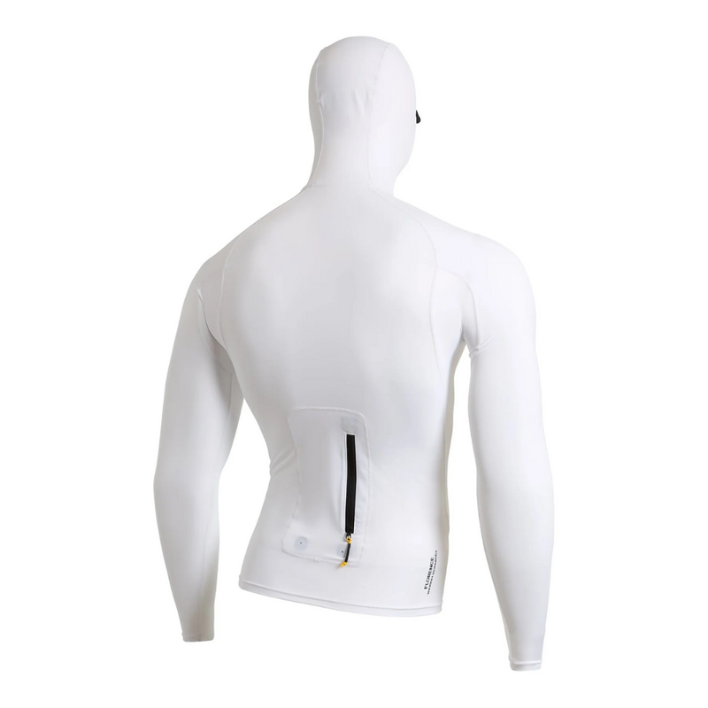 Rashguard Utility Pocket com Capuz Branco Florence