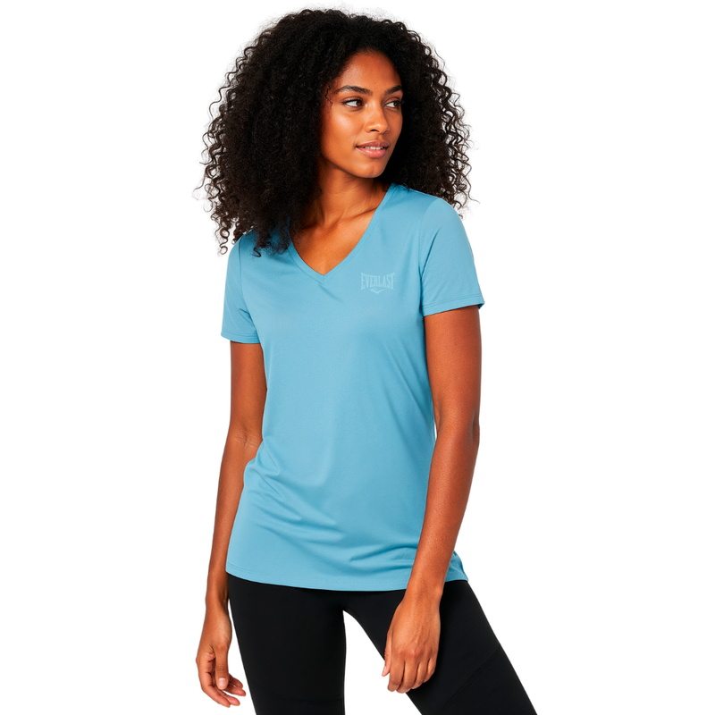 Camiseta Manga Curta Powerloop Azul Celeste Everlast