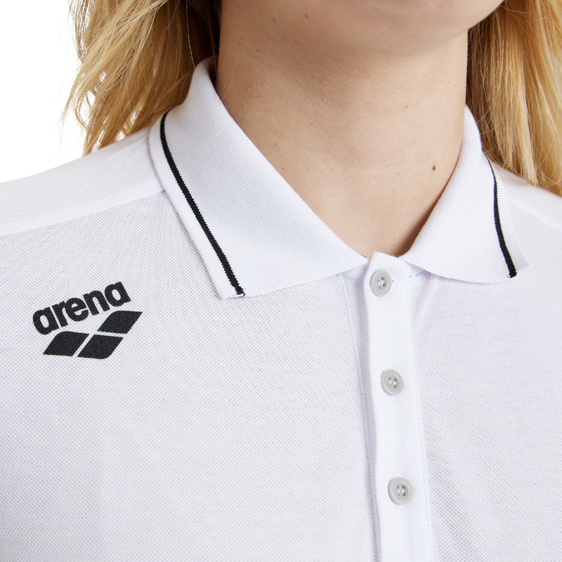 Camiseta Polo Team Solid Branco arena