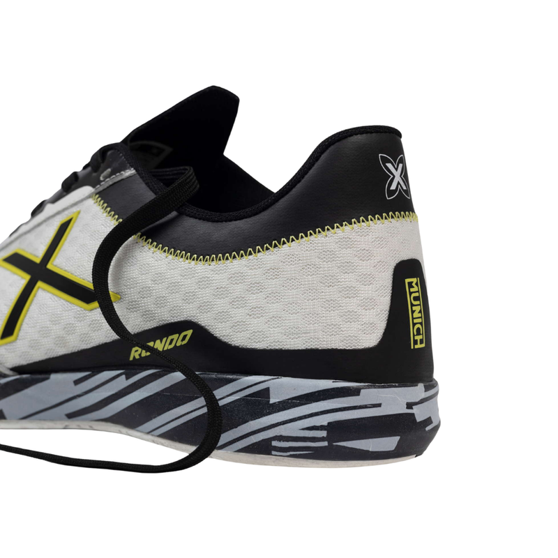 Chuteira Futsal Rondo Branco/Preto Munich