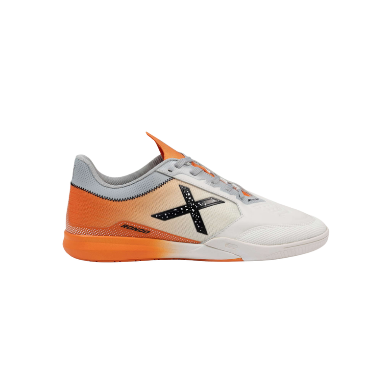 Chuteira Futsal Rondo Cinza/Laranja Munich