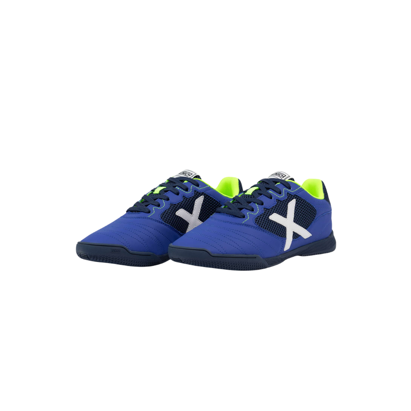 Chuteira Futsal Debut 01 Azul/Verde Munich