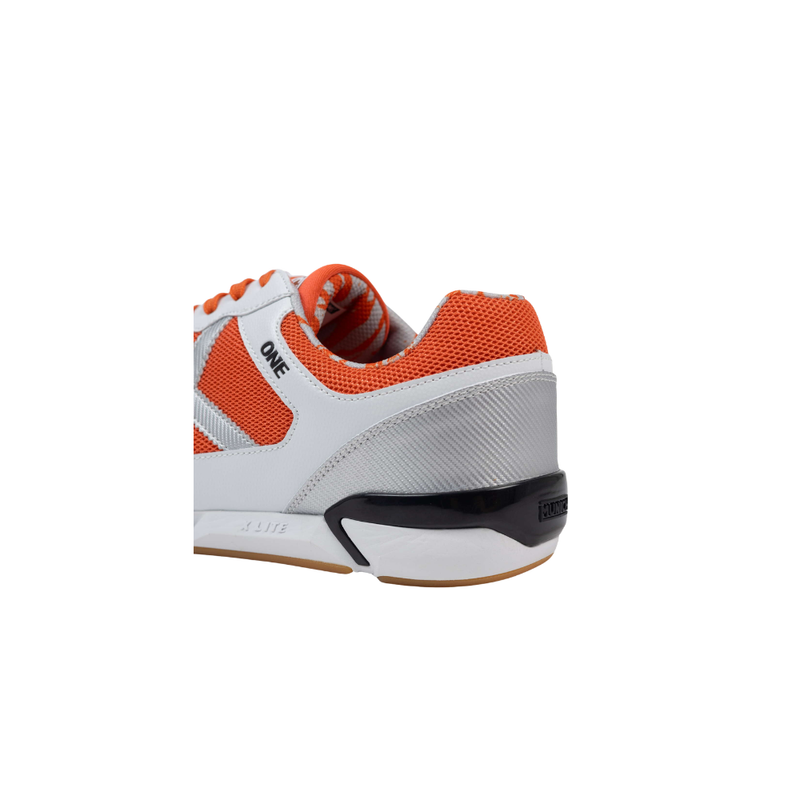 Chuteira Futsal One Laranja/Prata Munich