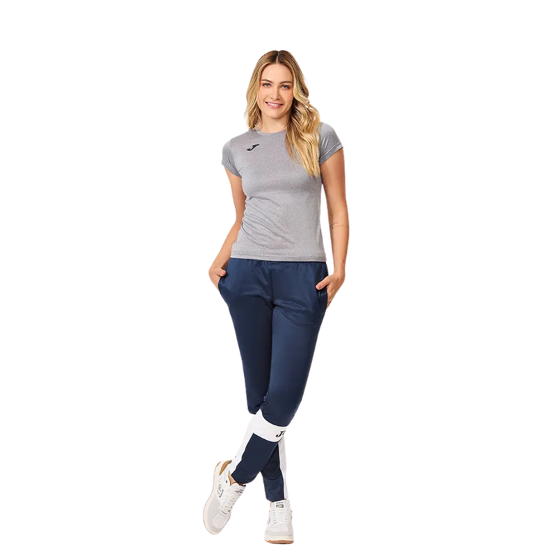 Camiseta Manga Curta Combi Feminina Cinza Joma