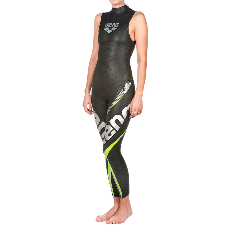 Traje Feminino de Triathlon em Neoprene Carbon arena