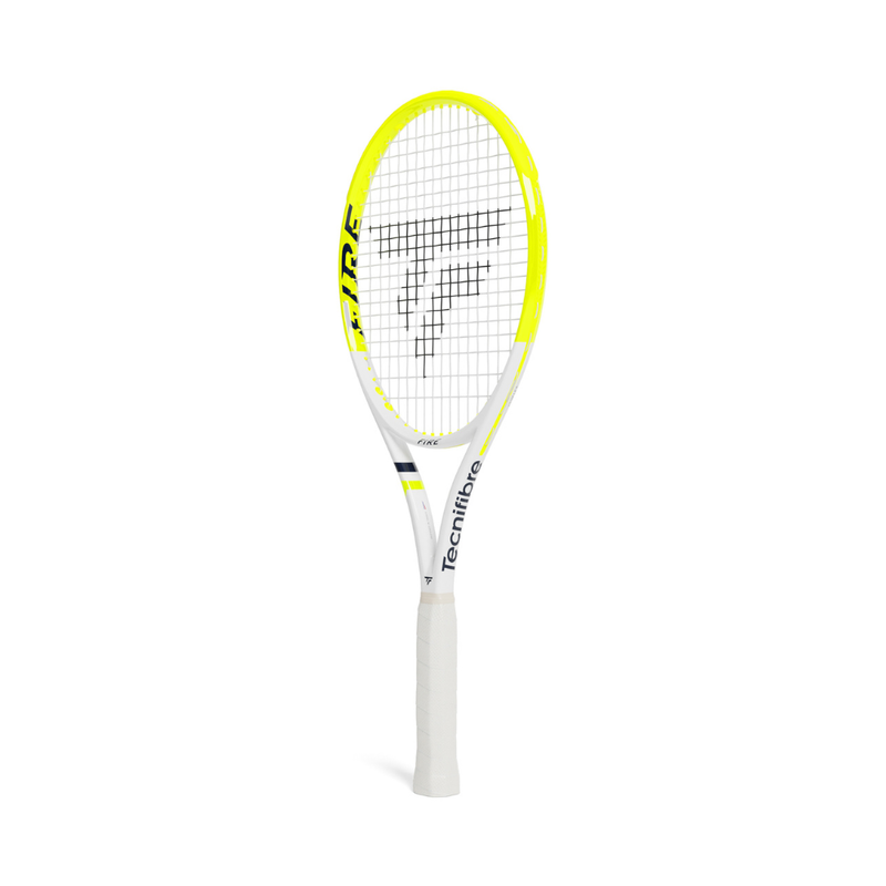 Raquete de Tênis Fire 285 Branco/Verde Limão Tecnifibre