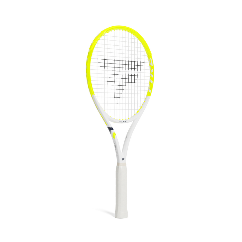 Raquete de Tênis Fire 285 Branco/Verde Limão Tecnifibre