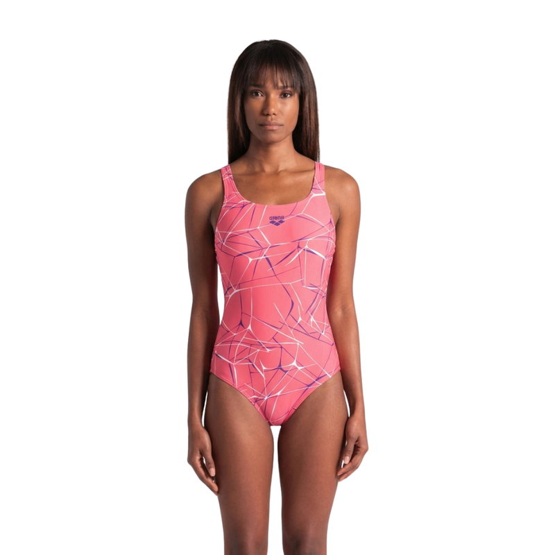Maiô de Natação Maxlife Water Swim Rosa/Roxo arena