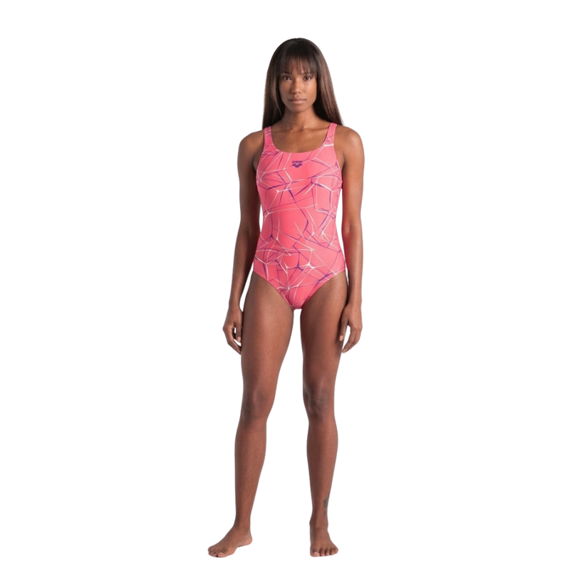 Maiô de Natação Maxlife Water Swim Rosa/Roxo arena