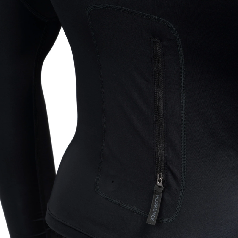 Rashguard Utility Pocket com Capuz Preto Florence