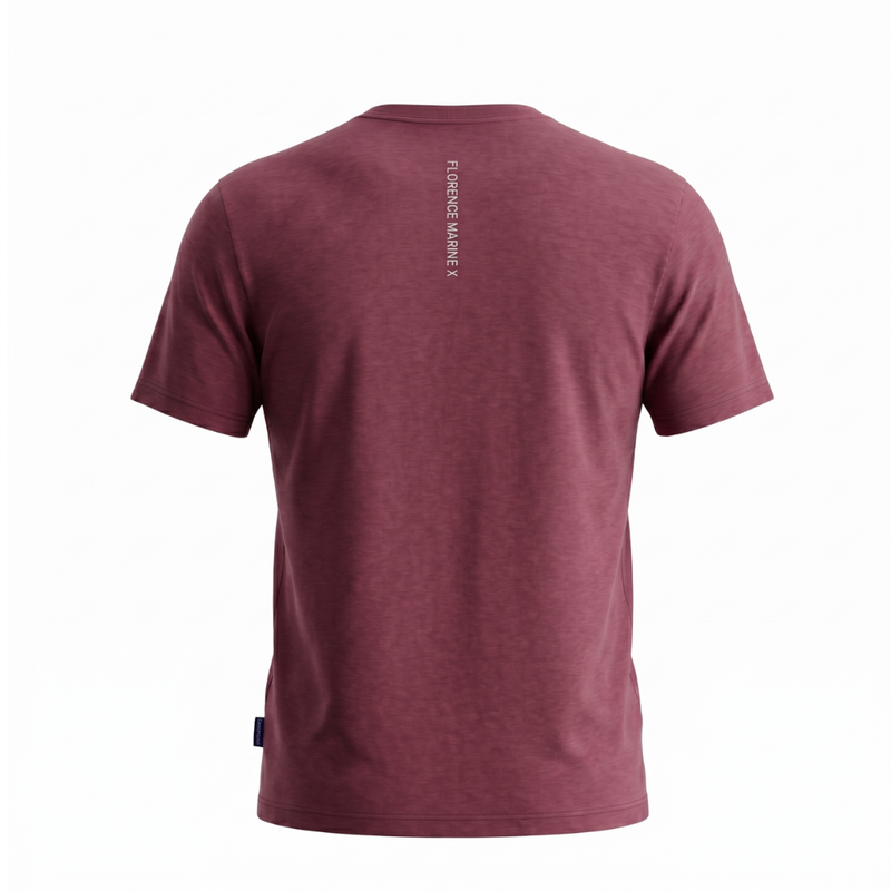 Camiseta Manga Curta Burgee Pocket Bordô Florence