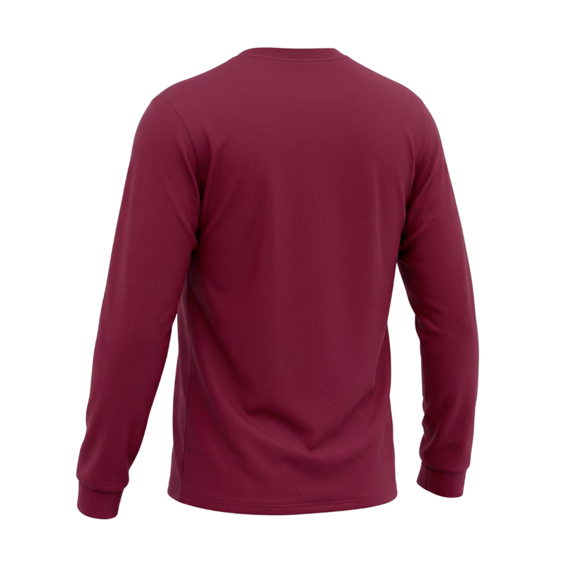 Camiseta Manga Longa Orgânica Bordô Florence