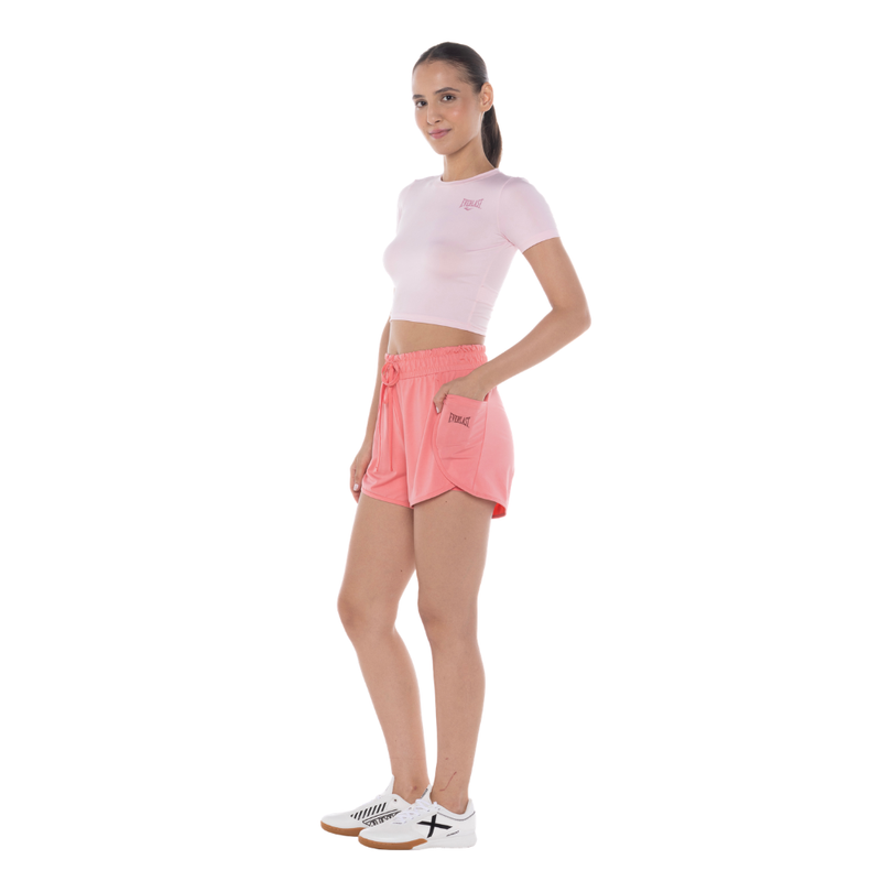Camiseta Cropped Belaa Rosa Everlast