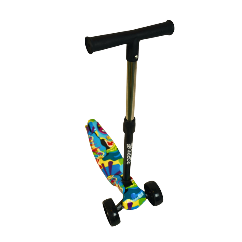 Patinete Infantil 3 Rodas Dobrável Azul Roppe