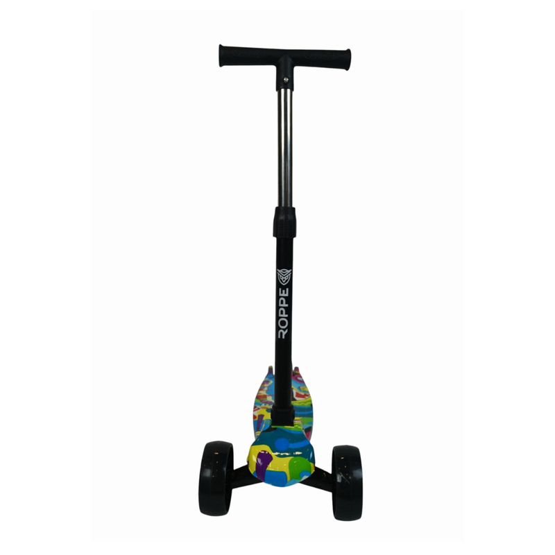 Patinete Infantil 3 Rodas Dobrável Azul Roppe
