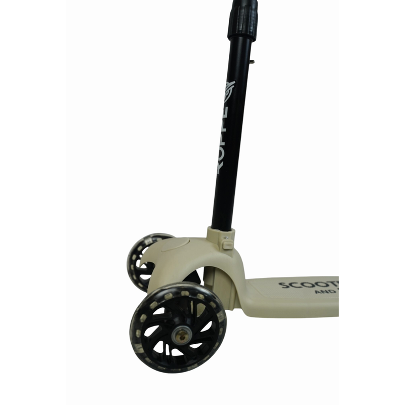 Patinete Infantil 3 Rodas Dobrável Bege Roppe