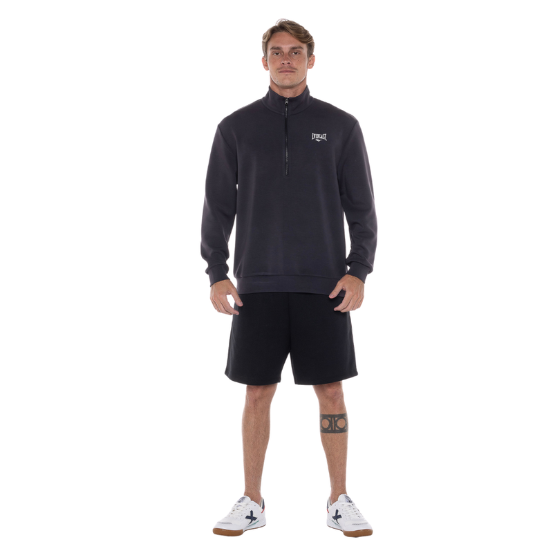 Blusão Meio Zíper Hype Preto Everlast