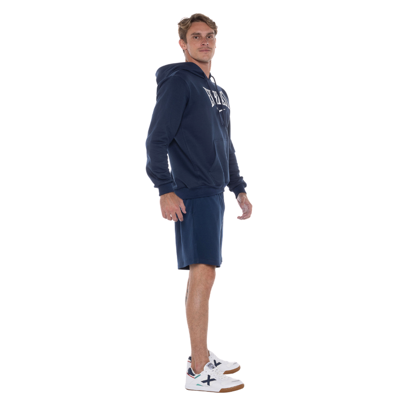 Moletom com Capuz Essentials Big Logo Marinho Everlast