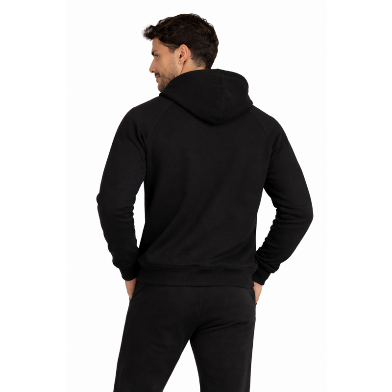 Moletom com Zíper Essentials Mini Logo Preto Everlast