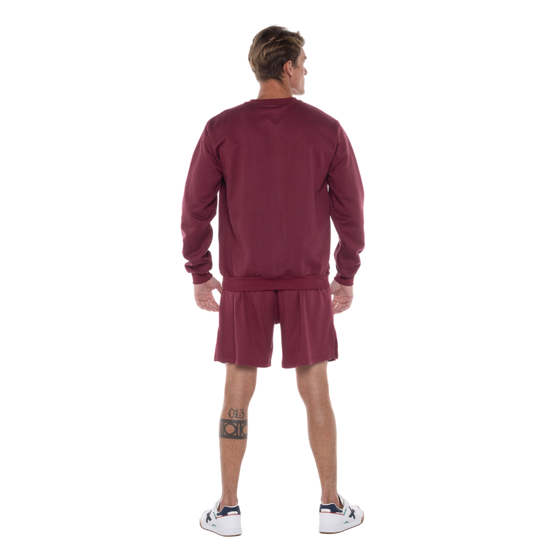 Moletom Careca Essentials Big Logo Bordô Everlast