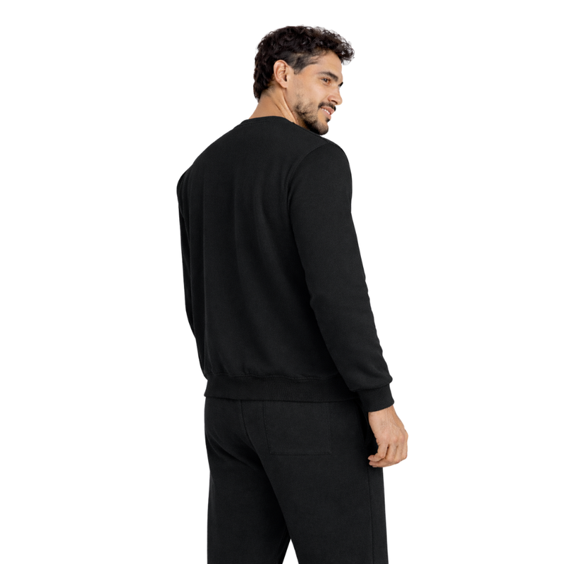 Moletom Careca Essentials Big Logo Preto Everlast