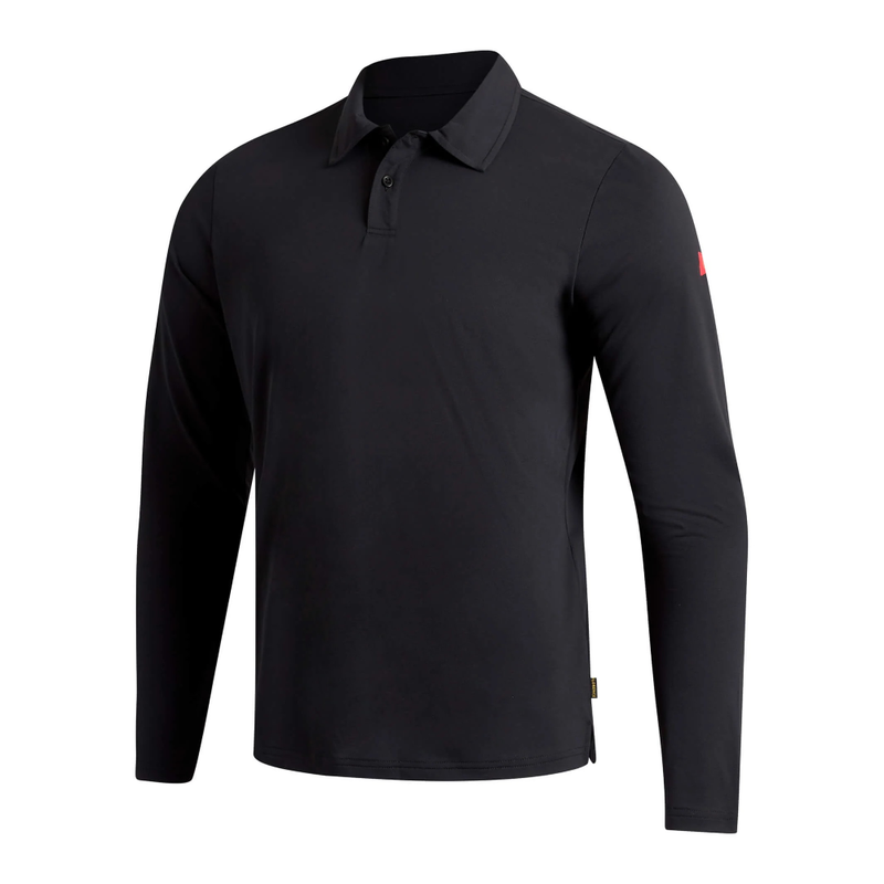 Camisa Polo Manga Longa Airtex Preto Florence