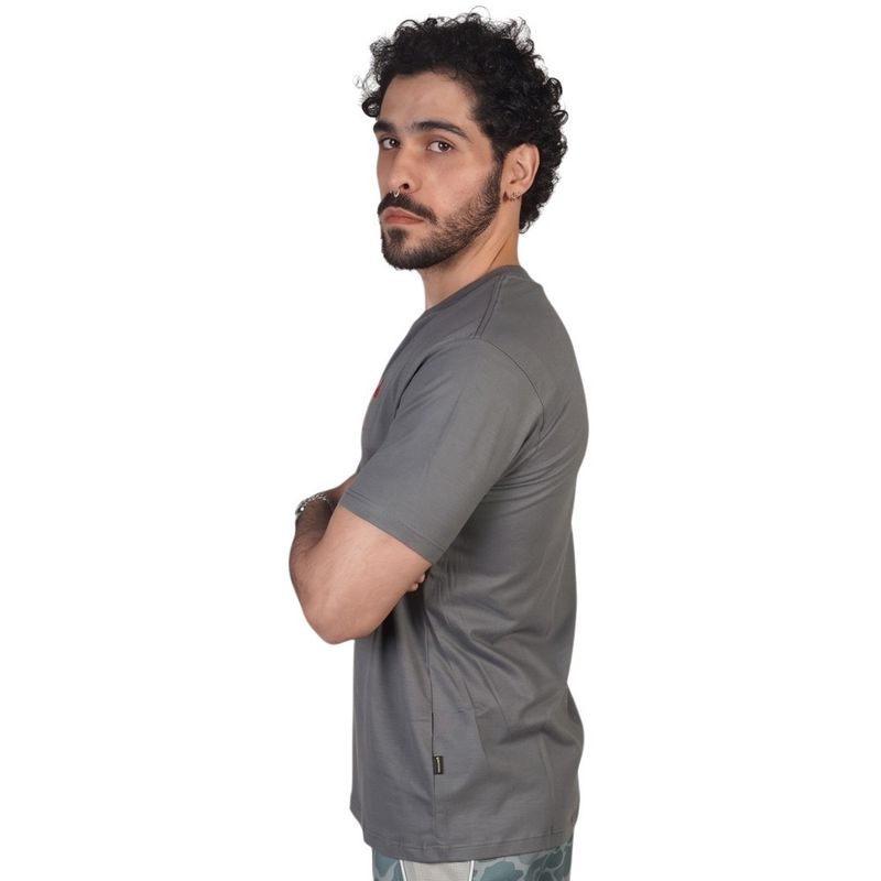 Camiseta Manga Curta Burgee Cinza Escuro Florence