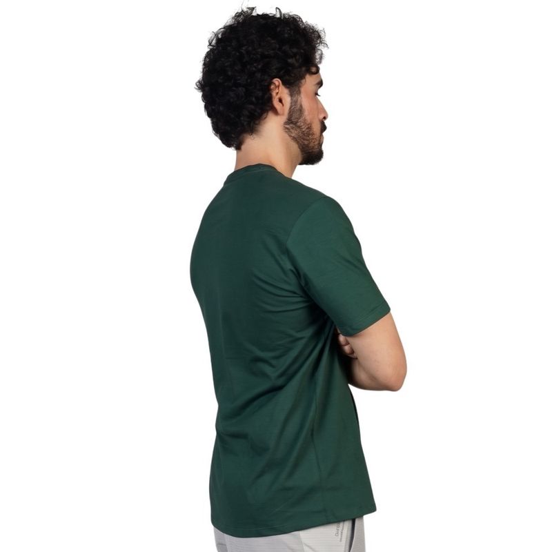 Camiseta Manga Curta Crew Verde Musgo Florence