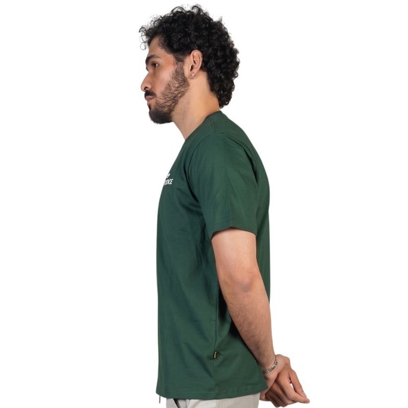 Camiseta Manga Curta Crew Verde Musgo Florence